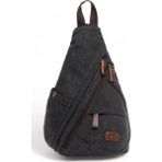 C-Active Kanvas Siyah Unisex Sırt Çantası CTV1276 - Çok Renkli