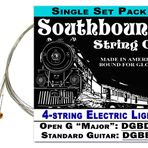 C. B. Gitty Electric"Light" 4 Telli Puro Kutusu Gitar Telleri - Açık G/Standart Ayarlamalar - DGBD/DGBE