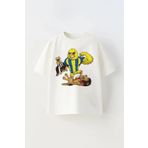 c.c.l. coccolin kids baby clup Çocuk Oversize KANARYA FB Baskılı Tişört T-Shirt