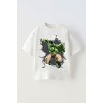 c.c.l. coccolin kids baby clup Erkek Çocuk Yeşil Dev Hulk Süper Kahraman Baskılı Oversize Tişört T-Shirt