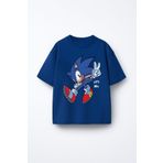 c.c.l. coccolin kids baby clup Kirpi Sonic Baskılı Çocuk Oversize Tişört T-Shirt