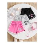 c.c.l. coccolin kids baby clup Kız Çocuk Biyeli Pamuklu 3'lü Paket Şort Bermuda