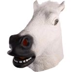 C Cadılar Bayramı Maskeleri Lateks At Kafası Cosplay Hayvan Kostüm Seti Tiyatro Prank Çılgın Parti Sahne Kulaklık Seti At Maskesi Köpek At Maskeleri (Yurt Dışından) - Renkli - Yok