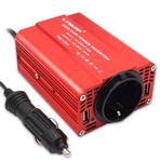 é€šç”¨ Cantonape Araba Güç Transformatörü 300W 12V - 220V Güç Çevirici 1 Çıkış ve 2 USB Bağlantı Noktası 5V/2.4A Telefon, Pad ve Tablet için
