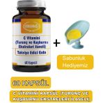 C Vitamini Kapsül,(Turunç ve Kuşburnu Ekstreleri) - Sabunluk Hediyemiz 2038-09