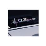 C3 Yan Cam Sticker Oto Kapı 20 Cm X 7 Cm Hologram c21