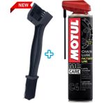 C4 Motosiklet Zincir Yağı 400 ml + Zincir Temizleme Fırçası Hediye - 1
