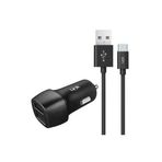 C493 Araç Şarj Aleti Ve Type-c Usb Kablo Set 2.4a 2x Usb