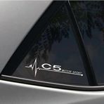 C5 Yan Cam Sticker Oto Kapı Çıkartma Tuning oto 20 cm x 7 cm yazı 71