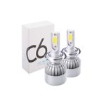 C6 9006 Led Xenon Ampul Şimşek Etkili Beyaz 3800 Lumen