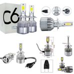 C6 H7 Xenon Led Ampül Beyaz 2 Li 36W 3800Lm Turbo Fan SM01900