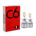 C6 LED XENON 2 Adet H7 Led Xenon 38W 7800LM 6500K Far Ampülü Led Işık seri K-K-K