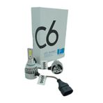 C6 Led Xenon 2 Adet Hb4-9006 Led Xenon 36w 3800lm Led Zenon Beyaz Renk Işık Turbo Fanlı