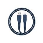 C89 Nyloflex 1.5M 3A Usb To Lightning Hızlı Şarj Kablo - Lacivert