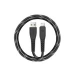 C89 Nyloflex 1.5M 3A Usb To Lightning Hızlı Şarj Kablo - Siyah