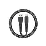 C89 Nyloflex 3M 3A Usb To Lightning Hızlı Şarj Kablo - Siyah