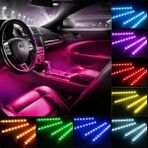 C9 Ayak Altı LED Sese Duyarlı LED Müziğe Duyarlı 9 LED Çakmaklık Girişli