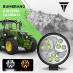 C9 Bumerang 27w Yuvarlak Traktör Led Lamba, Sis Farı ve Çalışma Lambası 2 adet