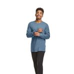 C9 Champion Erkek Yumuşak Tren Uzun Kollu Tişört, Jetson Blue Heather, XXL