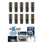 C9 T10 Dipsiz W5w Canbus 24 Ledli Beyaz Park Plaka Ampulü (10 Adet)