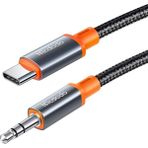 CA-0820 Type-C To 3.5mm Aux Ses Kablosu 1.2m Siyah