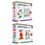 CA Games 5028-5030 2'li Eğitici Puzzle SetI