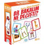 Ca Games Bil Bakalım Ne Değişti 55 Kartlı Çok Oyunculu Eğitici Çocuk Hafıza ve Dikkat Oyun Kartları