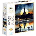 CA Games Gece 500 Parça 2,2mm Kalınlık 33x48cm Profesyonel Hobi Puzzle Yapboz Serisi