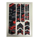 ca kay bu Kamuflaj Bisiklet Kadro Sticker Seti – Camo Frame Koruma Sticker –