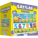Ca Oyuncak Puzzle 24 Parça Okul Öncesi Sayıları Öğreniyorum Seti 50X70 cm - Mavi Su Dünyası