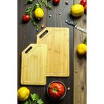 CaactuStore 2 Li Bambu Kesme Tahtası ( 32X22 , 26X16 ) - Kahve