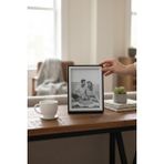 CaactuStore Ahşap Ayaklı Resim Çerçevesi (Pvc Korumalı) - Siyah - 13x18