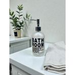 CaactuStore Basmalı Tip Cam Sıvı Sabunluk - Beyaz