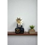 CaactuStore Dekoratif Gramofon Müzik Kutusu Çevirmeli Dekoratif Hediyelik - Siyah