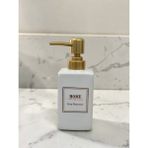 CaactuStore Home Yazılı Basmalı Tip Porselen Sıvı Sabunluk - Beyaz