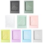CAAGGMM Mini resim çerçevesi, 9 adet renkli fotoğraf çerçevesi seti, 9,2 x 6,1 x 0,7 cm yaratıcı mini film fotoğraf çerçevesi, 3'ü renkli küçük resim çerçevesi, Polaroid, Fuji Instax Mini 12/11/9/8/7