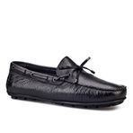 Cabani 010M492 Meşin Astar Hakiki Deri Siyah Erkek Loafer Ayakkabı