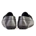 Cabani 010M823 Hakiki Deri Gri Erkek Loafer Ayakkabı