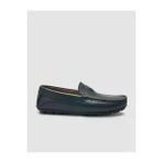 Cabani 010M9823C Hakiki Deri Lacivert Logo Detaylı Erkek Loafer Ayakkabı