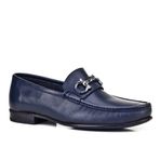 Cabani 442M067 Kauçuk Tabanlı Hakiki Deri Lacivert Erkek Loafer Ayakkabı