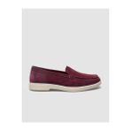 Cabani 673M1879 MonaMae Hakiki Deri Bordo Süet Kadın Loafer Ayakkabı