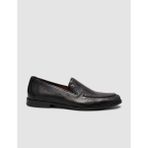 Cabani Erkek Hakiki Deri Siyah Klasik Slip-On Ayakkabı