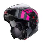 Caberg Horus X Ceneden Acilir Kask Xs (Ece 22.06) (Mat Siyah-Fusya)