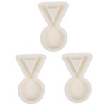Cabilock 3 Parça Yaratıcı Kupa Madalyası Silikon Kalıp Kek Fondan Kalıp Madalya Şeker Kalıbı Kalıba Dökmek 3d Fondan Kalıpları Yıkanabilir Kurabiye Kalıbı Kek Araçları Ödül Silika Jeli