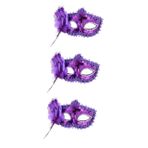 Cabilock 3 Venedik maskesi halloween costume cadilar bayrami kostumu cadılar bayramı maskesi kadınlar için maskeli balo maskesi maskeli balo yarım maskesi parti maskesi Mor,Purple