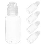 Cabilock 5pcs Taşınabilir Sıkılabilir Bal Şişesi Sızıntılı Plastik Sıkıştırma Şişesi Flip Cap Bal Konteyner Şef Sıkıştırma Şişe Sos Kavanoz