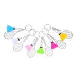 Cabilock 6 Adet Mini Badminton Anahtarlıkları: Alaşımlı Raket Kolye Tüylü Top Charm Spor Aksesuarları Çantalar Anahtarlar Ve Süslemeler İçin - Çocuklar Ve Oyuncular