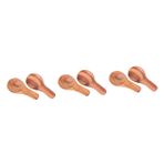 Cabilock 6 süt tozu kaşığı tahta kaşık seti Ahşap kaşık tatlılar için küçük mutfak pişirme kepçe toplu şeker mutfak eşyaları teaware aksesuarları kaşık çay kaşığı kepçe