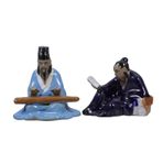 Cabilock Bonsai figürleri, Japon figürleri, 2 adet, dekoratif figür, insan figürleri, bahçe figürleri, süsler, yosun, sukulent, çiçek saksısı, araba, peri bahçesi, akvaryum, mikro peyzaj, dekorasyon
