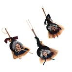 Cabilock cadılar süpürge sopası halloween decoration dekorasyon cadılar bayramı süpürge süsleme kadınlar için cadı kostümü Cadılar Bayramı süslemeleri kıyafet kolye sahne işaret süslemek